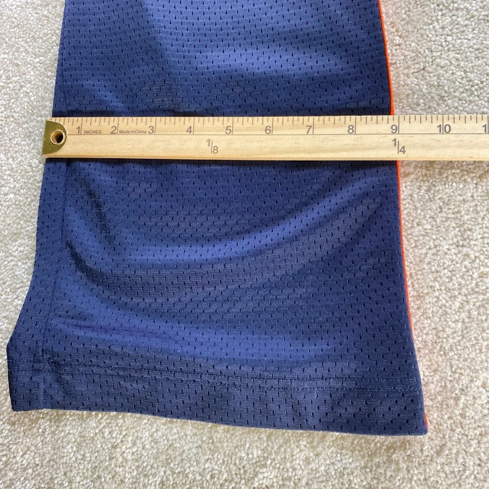 Nike‎ Mesh Track Pants Mens Large Navy Blue Orange Stripe Athletic Sweatpants